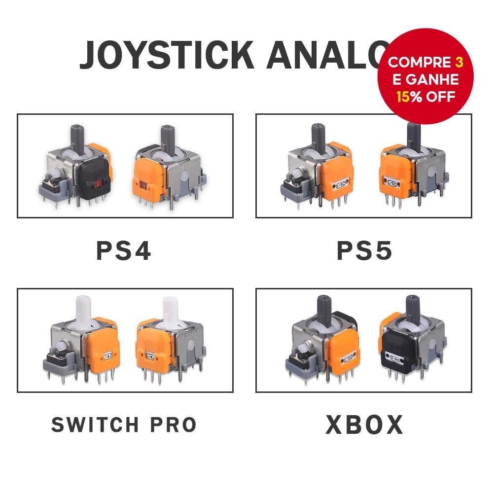 2 Pcs 3D Hall Effect Joystick Substituição Controlador Acessórios De Reparo Para PS4/PS5/Switch Pro/Xbox