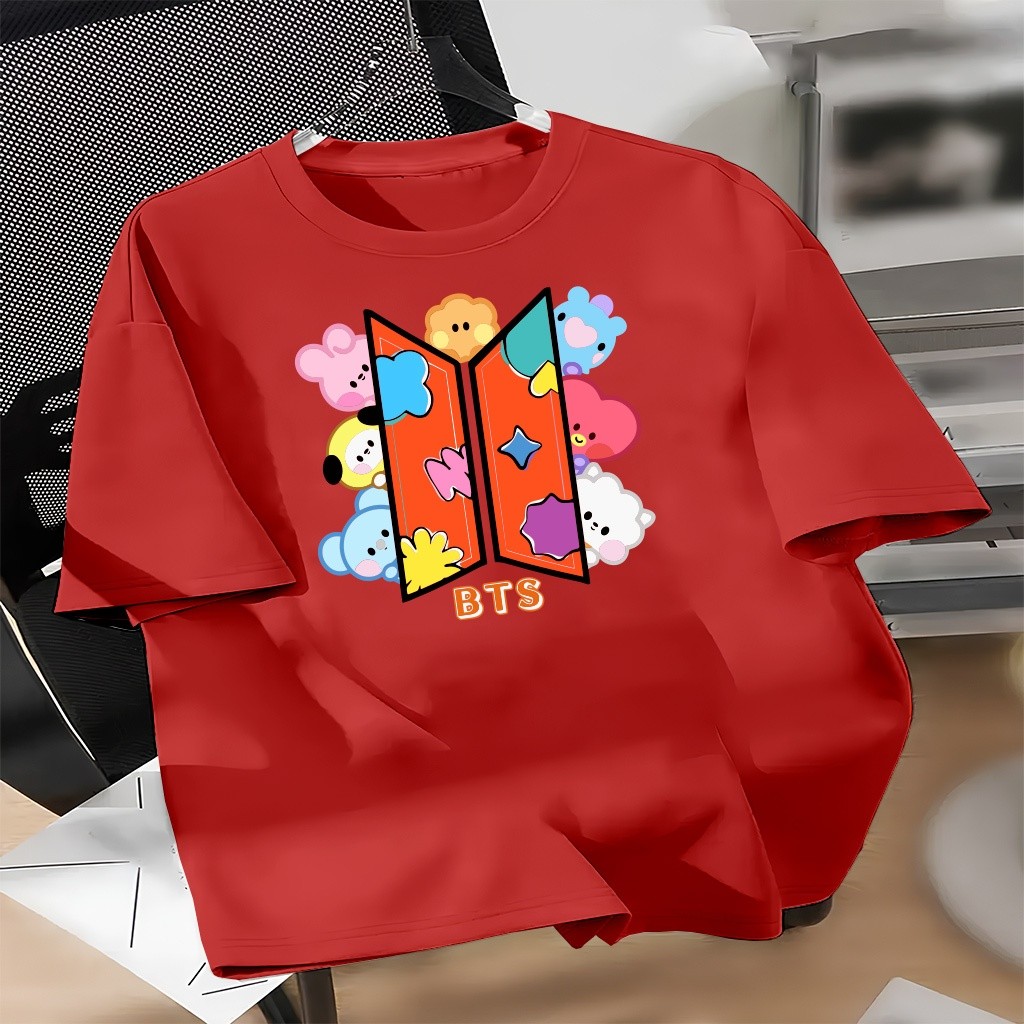 Camisa Camiseta Unisexx T-shit Algodão BTS SIMBOLO FOFO K-Pop