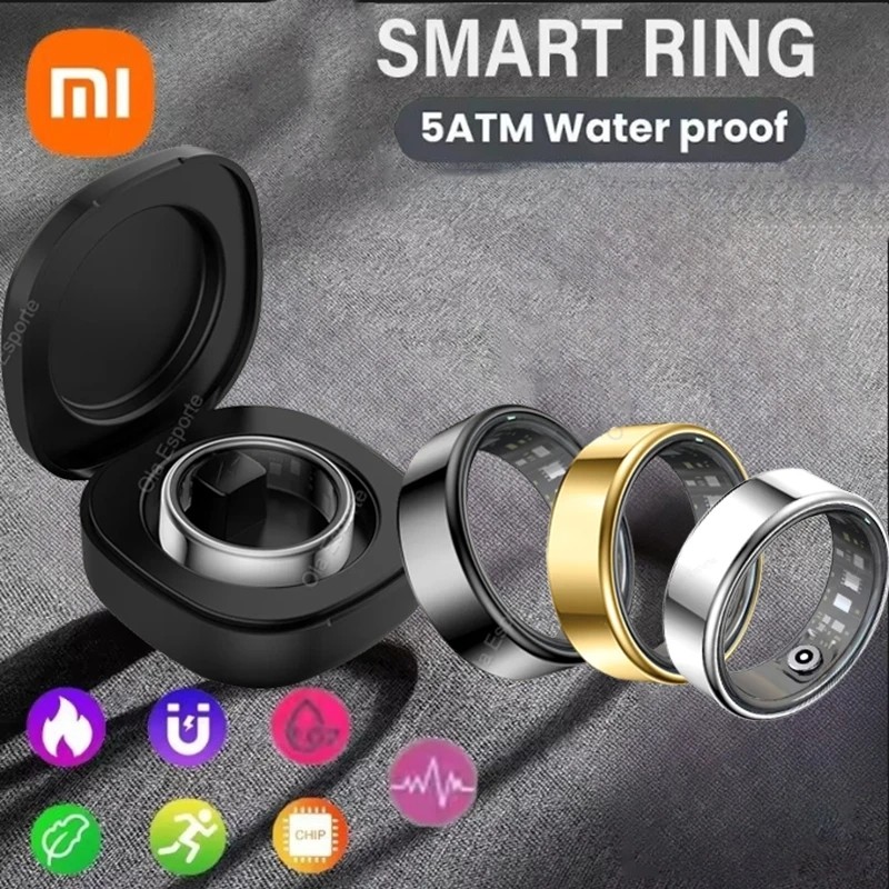 Xiaomi Anel Inteligente Masculino Feminino Controle De Câmera Freqüência Cardíaca Monitor De Oxigênio No Sangue Smartrin