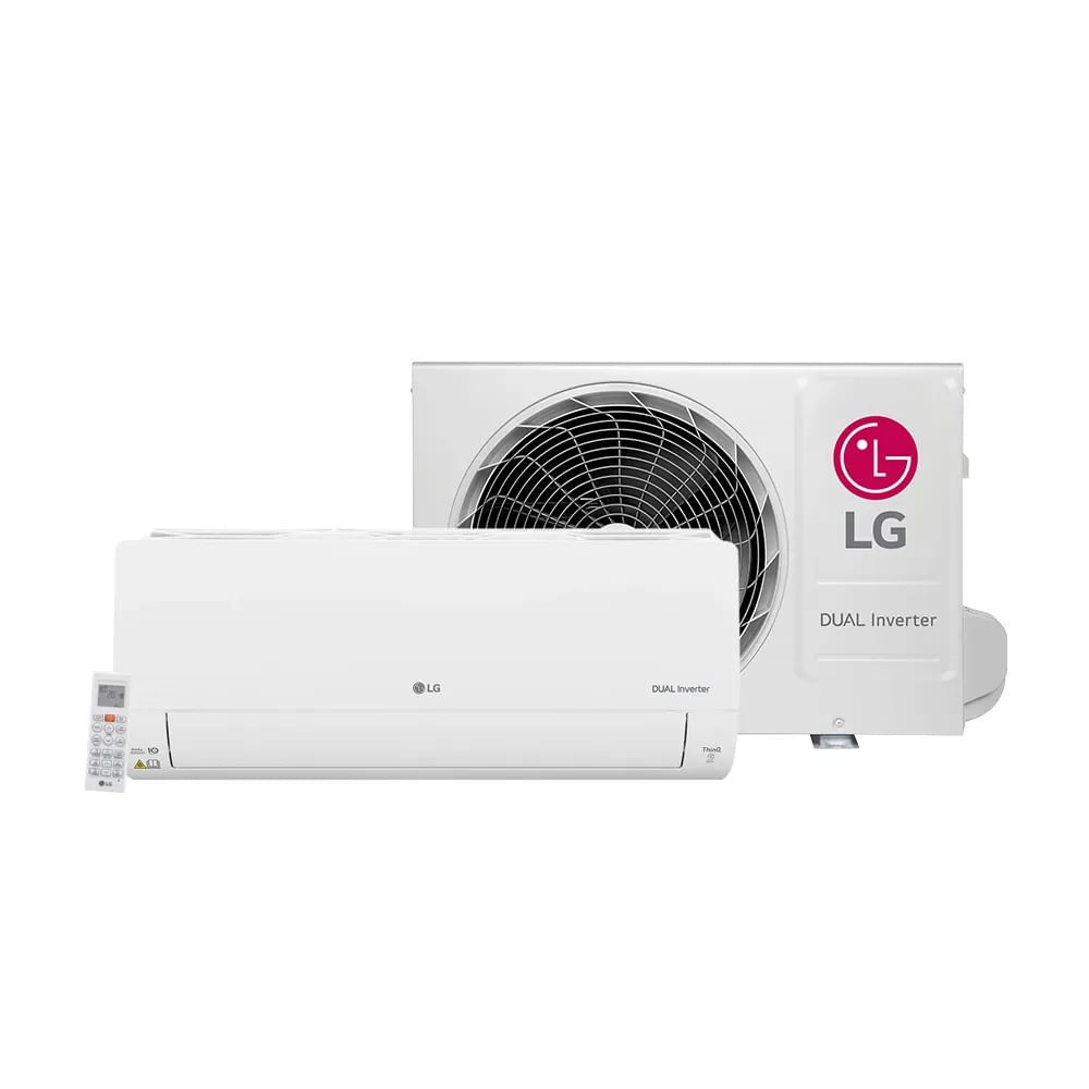 Split Hi Wall R32 LG Dual Inverter Voice +AI 12000 BTU/h Quente e Frio S3-W12JA31A – 220 Volts