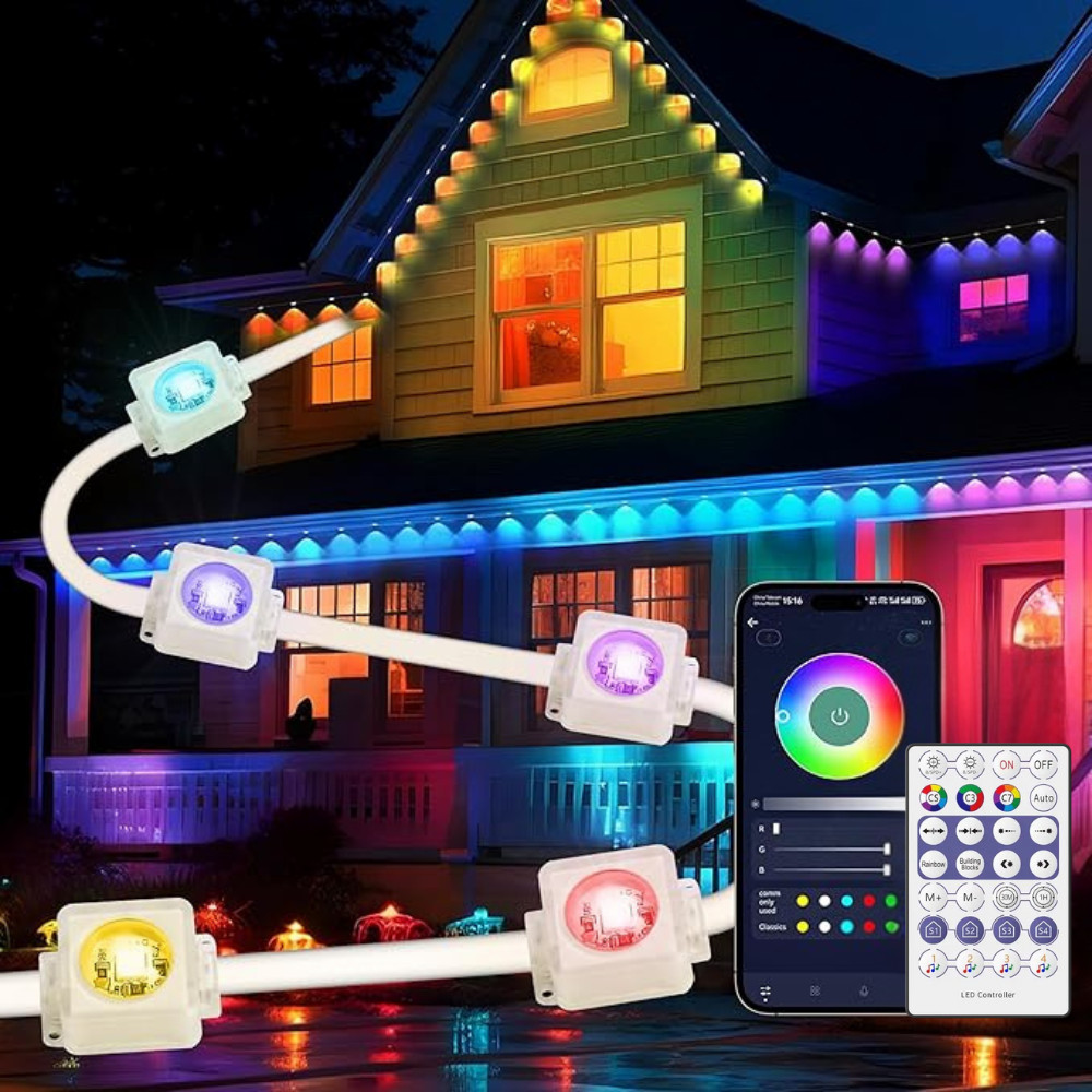 Pisca Pisca colorido LED RGB controle controladora Musical Dimmer Bluetooth 30 LED 15m