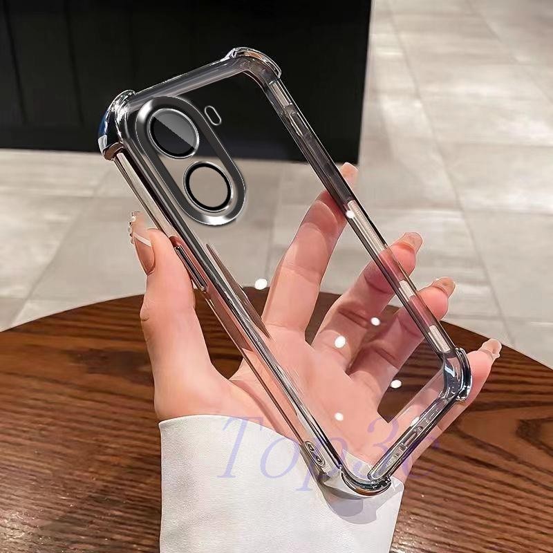 Invólucro Para Poco X7 Pro 5G Quatro Cantos anti-Queda Transparente Caixa De Telefone São Capa Resistente A Quedas