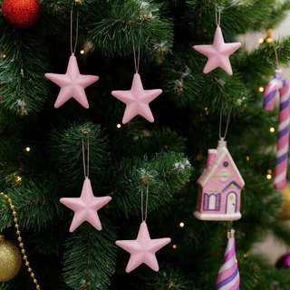 Enfeite De Natal Rosa Candy Para Decoração De Árvore E Ornamentos