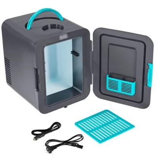 Mini geladeira capacidade 4 litros 12 volts Freestyle - MR60 - Black + Decker