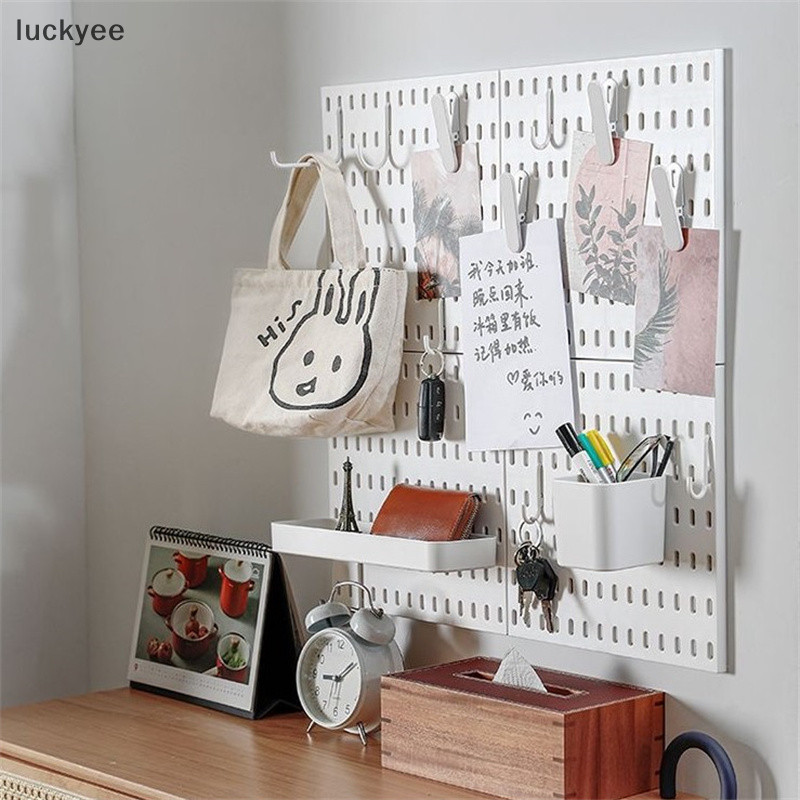 luckyeo Pegboard Kit Combinado De Placas , Organizador Brancas Para Organização De Exposição De Paredes TQ