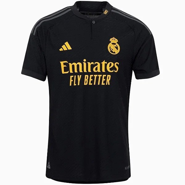 Camisa camiseta do Real Madrid Vini Jr preta dourada frete gratis