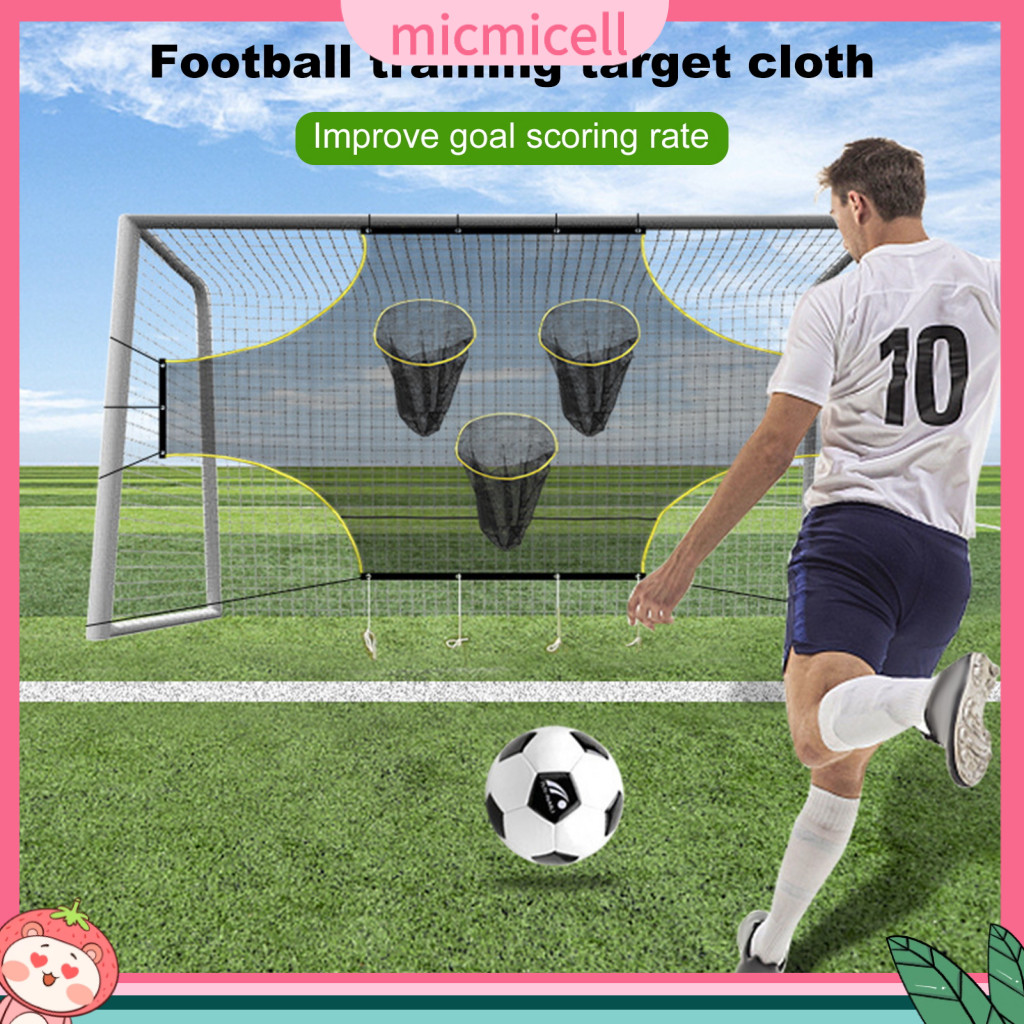 Weatherresistant Soccer Net Goal with Bungee Hooks Portable Scoring