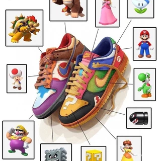 Novos calçados esportivos casuais "Mario" para homens e mulheres de baixa qualidade