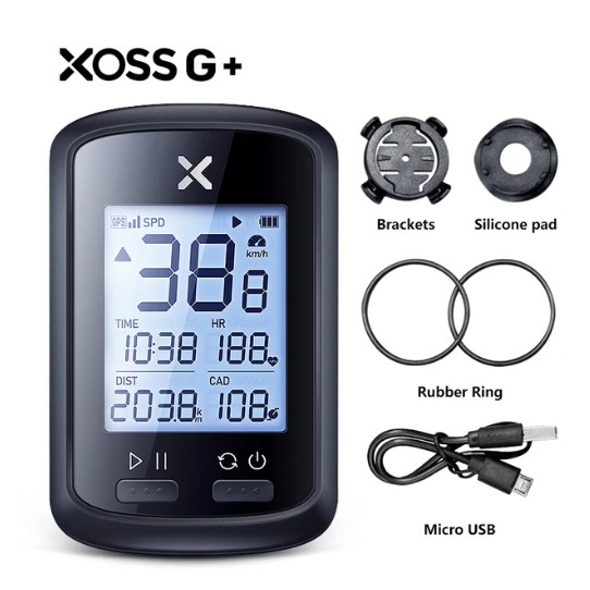 Computador De Bicicleta XOSS G + GPS Sem Fio Velocímetro À Prova D'água Compatível Com Bluetooth ANT Ciclismo
