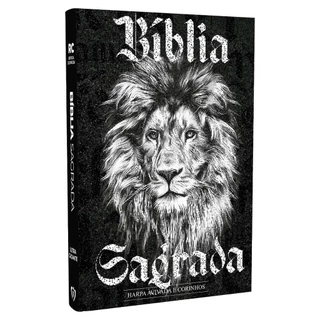 Kit 10 Biblias | Bíblia Sagrada | RC | Letra Gigante | Harpa Avivada e Corinhos | Capa Dura | Preto e Branco