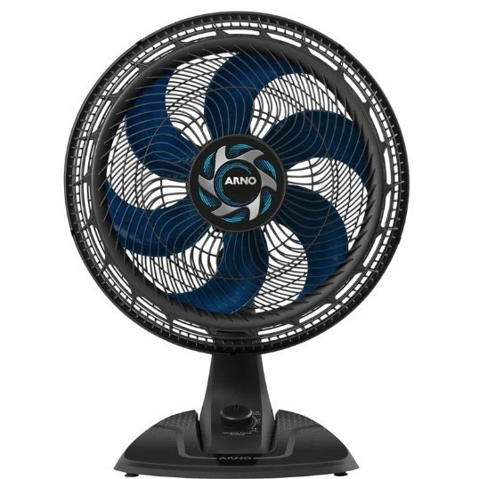 VENTILADOR DE MESA ARNO 40CM 6 PAS 126W C/ 3 VELOCIDADES - PRETO