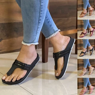Sandália Feminina Rasteirinha Papete Feminina Lizz Anatômica Macia E Confortável Envio Full