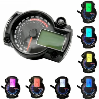 7 Cores Velocímetro De Motocicleta Painel Digital LED Universal De Motocicleta Medidor Odômetro 0 ~ 299KM/H