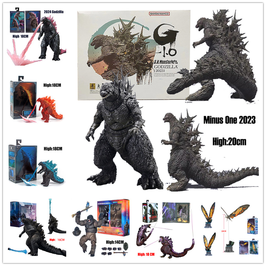 SH Monsterarts Godzilla Menos Um SHM Brinquedos De Ação Figura King Kong