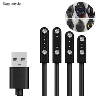 Bagreny Cabo Carregador Universal Para Smartwatch Relógio Inteligente De Carregamento Magnético USB De 2/4 Pinos BR