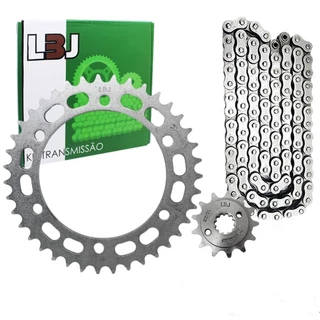 Kit Transmissão Relação Xre 300 2010 a 2023 Com Retentor Aço 1045 Lbj