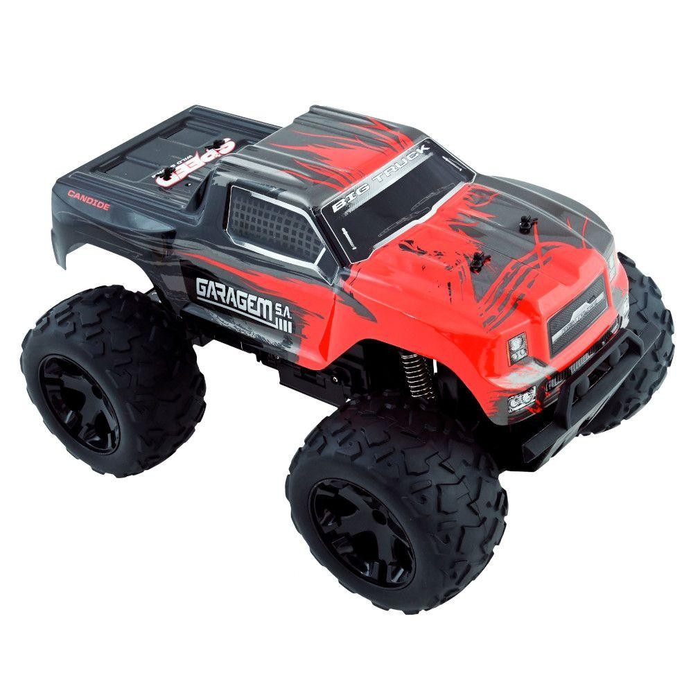 Carro Candide 3576 Big Truck Com Rádio Controle Remoto 7 Funções