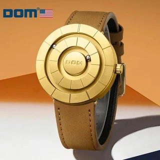 DOM 1753 Design Criativo Bola Magnética Relógio Masculino Pulseira De Couro À Prova D'água Moda Masculina De Pulso