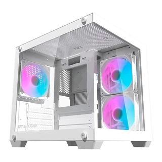 Gabinete Aigo Darkflash Korgan K275M, Rainbow, Mid-Tower, Lateral de Vidro, Com 3 Fans, Branco, KORGAN-K275M-WH em Oferta na Shopee