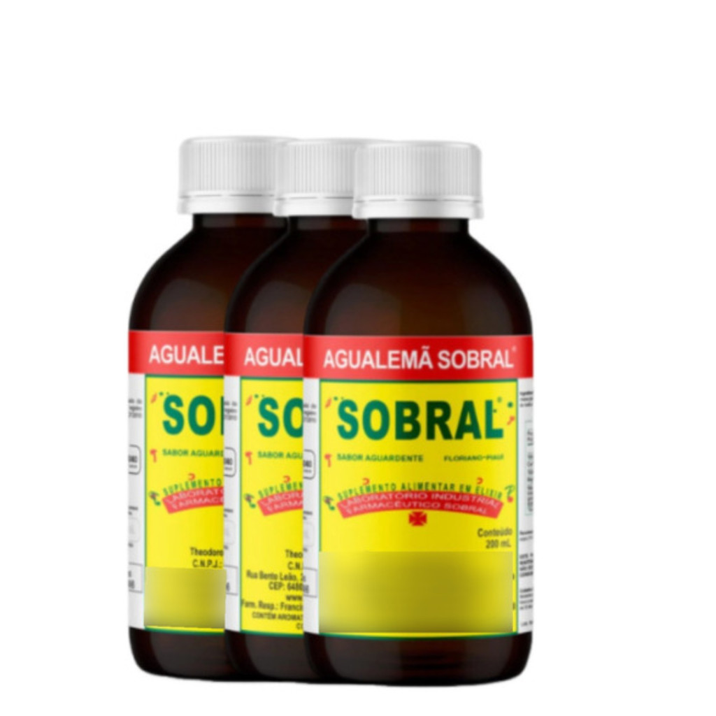 Kit com 3 Suplemento Alimentar Líquido em Elixir Sobral- 100ml | Shopee ...