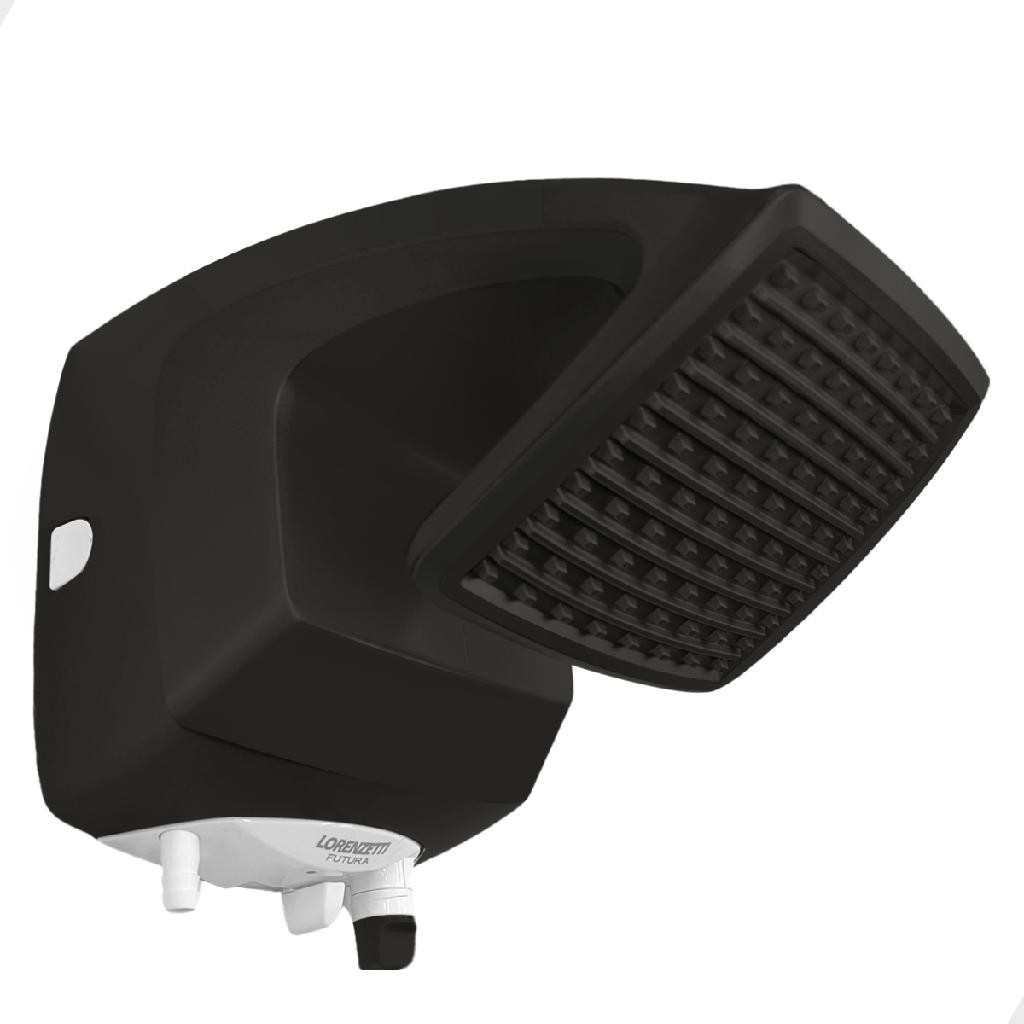 Chuveiro Eletrônico Ducha Futura Eletrônico Lorenzetti 7500 Preto 220V Crie Construa