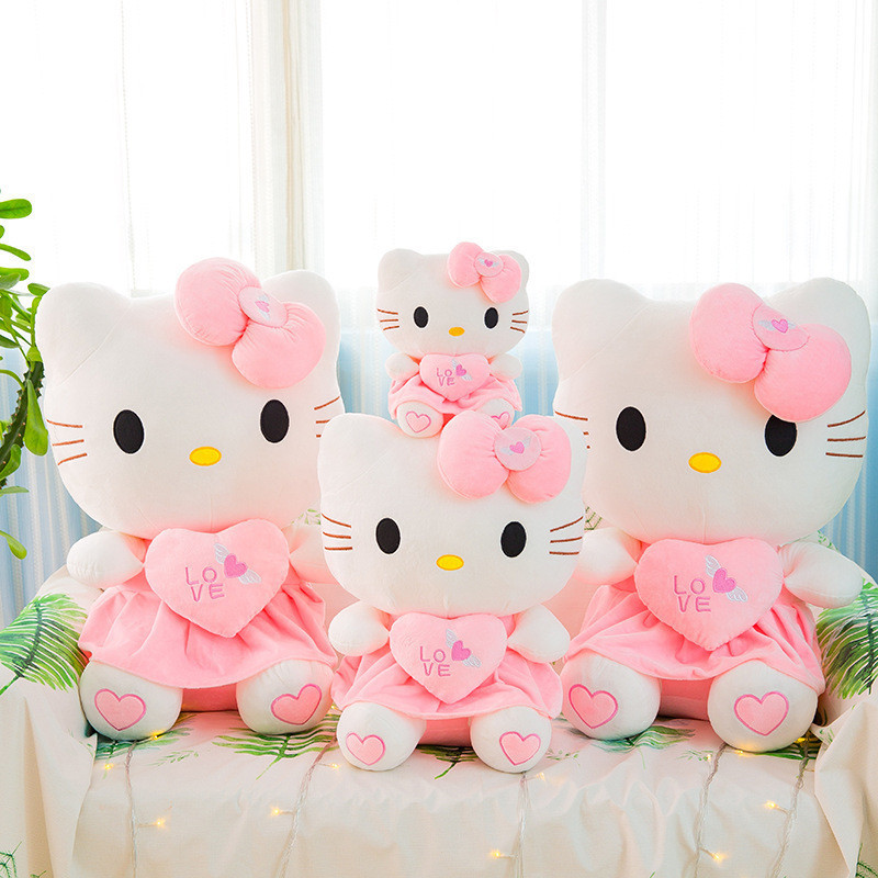25/30/40cm Hello Kitty Pelucia Coração Hello Kitty Gigante | Shopee Brasil