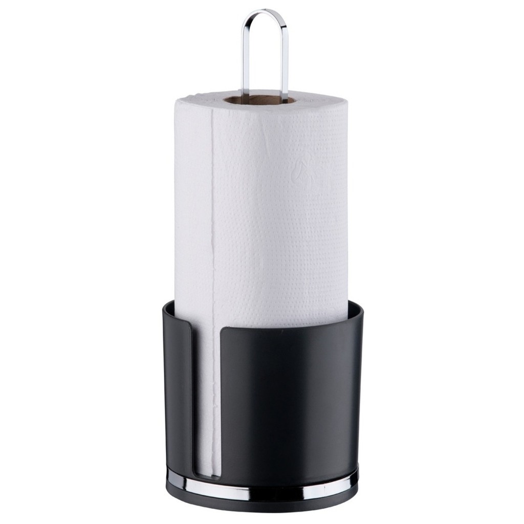 Porta Rolo de Papel Toalha Parede Aço Cromado Preto Future | Shopee Brasil
