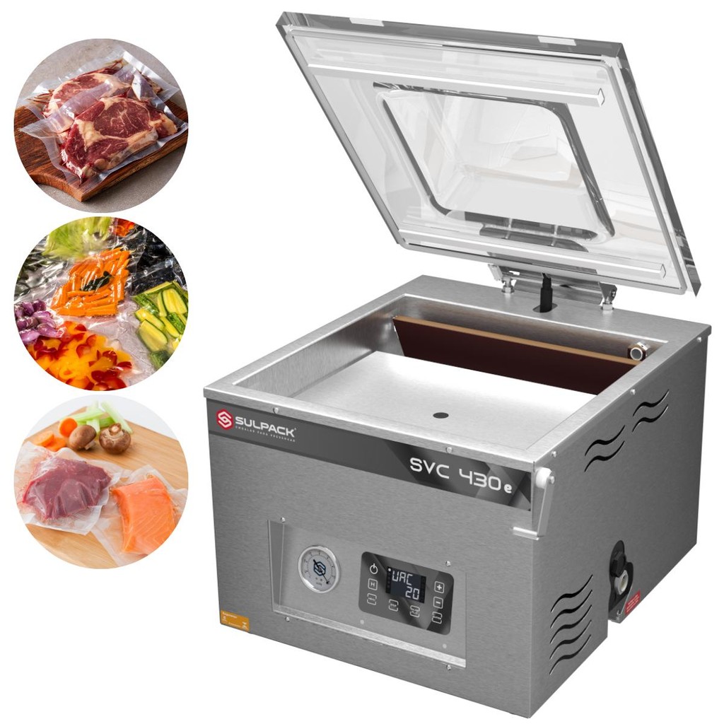 Seladora a Vacuo Digital Profissional 220V Inox Sulpack SVC 430 DBe ...