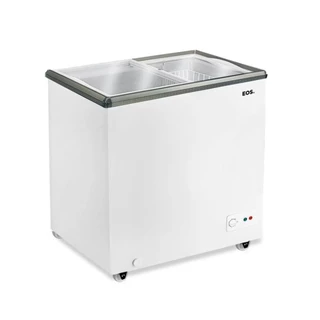 Freezer Conservador Expositor Horizontal Dupla Ação Tampa De Vidro Eco Gelo 156L EEH200XX 220V - EOS em Oferta na Shopee
