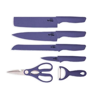 Kit 6 Peças Conjunto De Facas Antiaderente Cozinha - Cores
