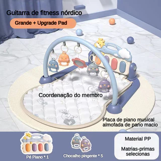 Baby Music Pedal Toy Fitness Rack 0-36 Meses Tapete Para Bebês Recém Nascidos Piano Bebê