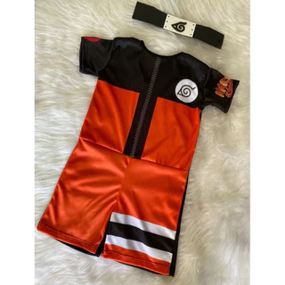 Fantasia Naruto Infantil Uzumaki Roupa Festas - 1 A 10 Anos-Envio Rapido
