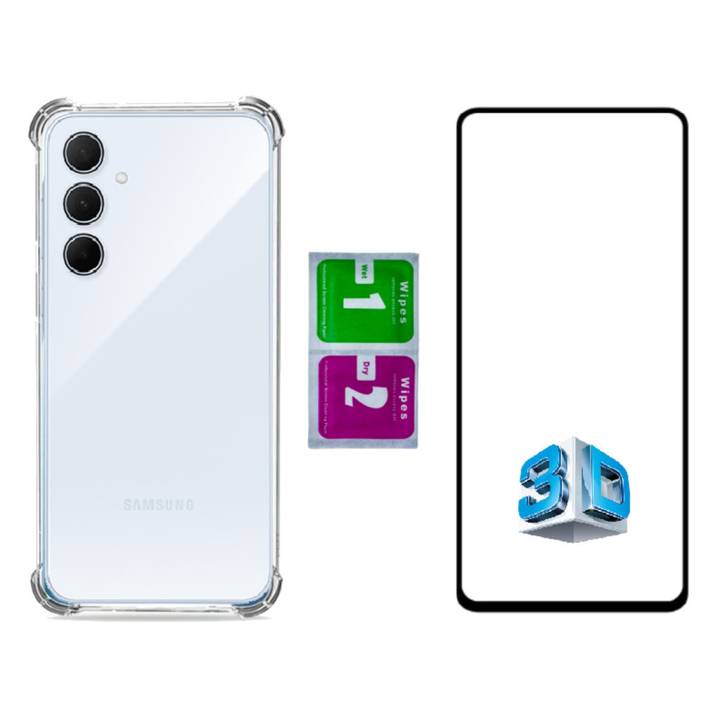 Capinha Capa Proteção Impacto Para Galaxy M35 + Pelicula 3d