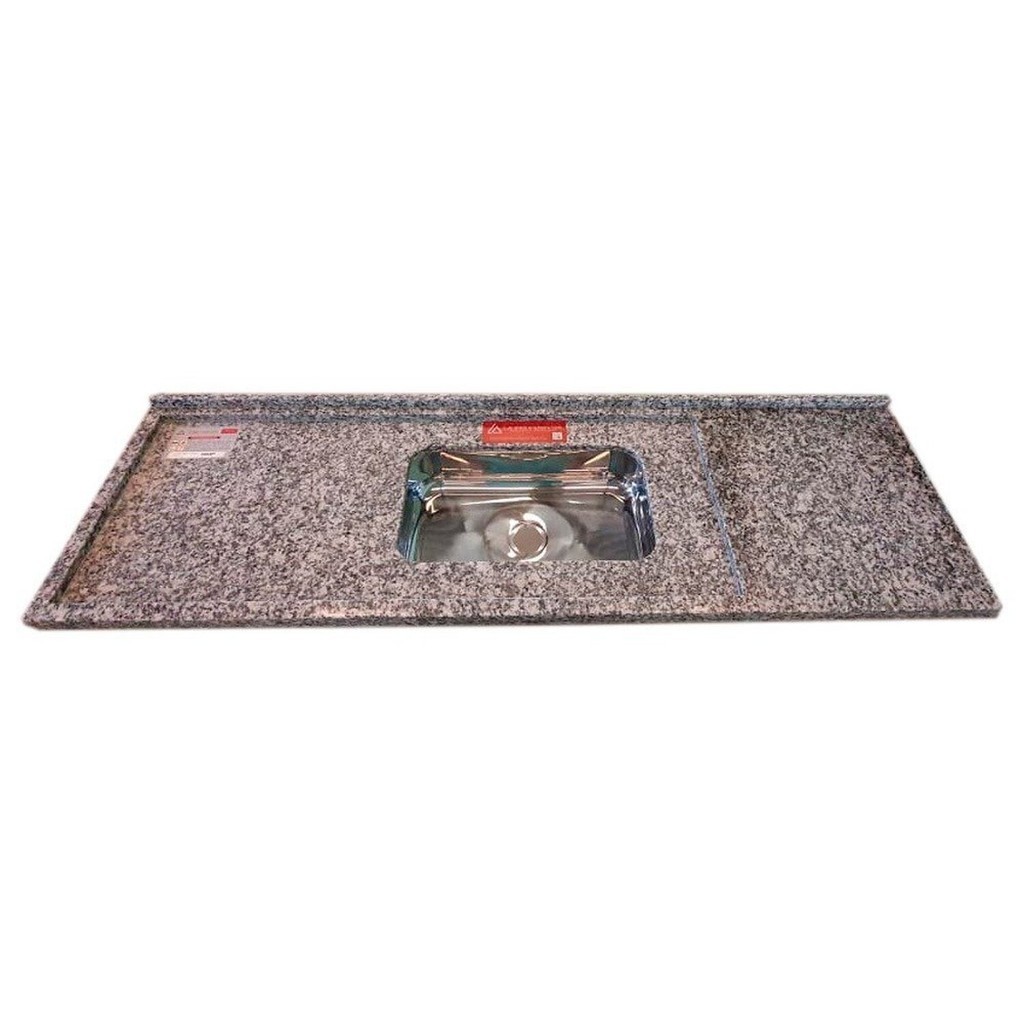 Pia de Cozinha Granito 150 Cm Corumba Master Cuba Simples 150cm x 56cm ...
