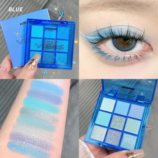 Paleta Blue Enchantress 9 Color Eyeshadow Paleta à prova d