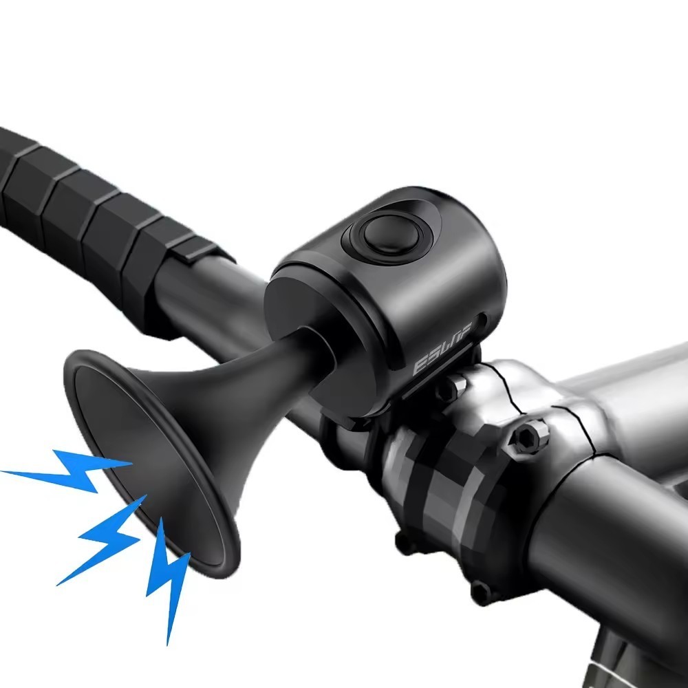 Bicicleta Eletrônica Buzina De Alerta Alto Som 120dB IPX4 À Prova D'água Adequada Para De Estrada E Montanha