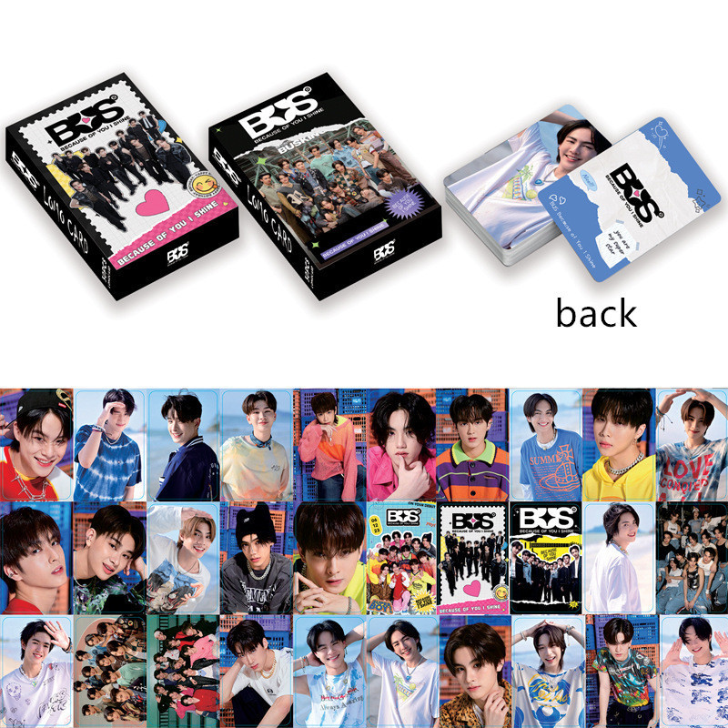 30-92pcs BUS Photocards Because of You I Shine Laser Hologram Lomo