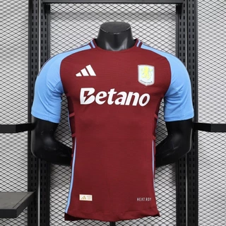 [Nova Camisa De Futebol De Manga Curta S-XXL 24/25 Aston Villa home player , Alta Qualidade Para Treinamento Esportivo