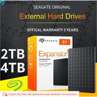 Seagate Hd Externo 2TB/4TB Expansão USB 3.0 Disco rígido externo