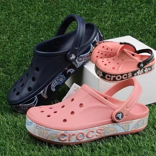 Crocs Outdoor Casual Sapatos Masculinos Praia Anti-Derrapante Sandálias Femininas Estampadas