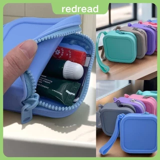REDREAD Travel Pouch , Organizador De Silicone Zipper Carteira De Moedas , Bolsa Para Fone De Ouvido Simples À Prova D'água Meninas