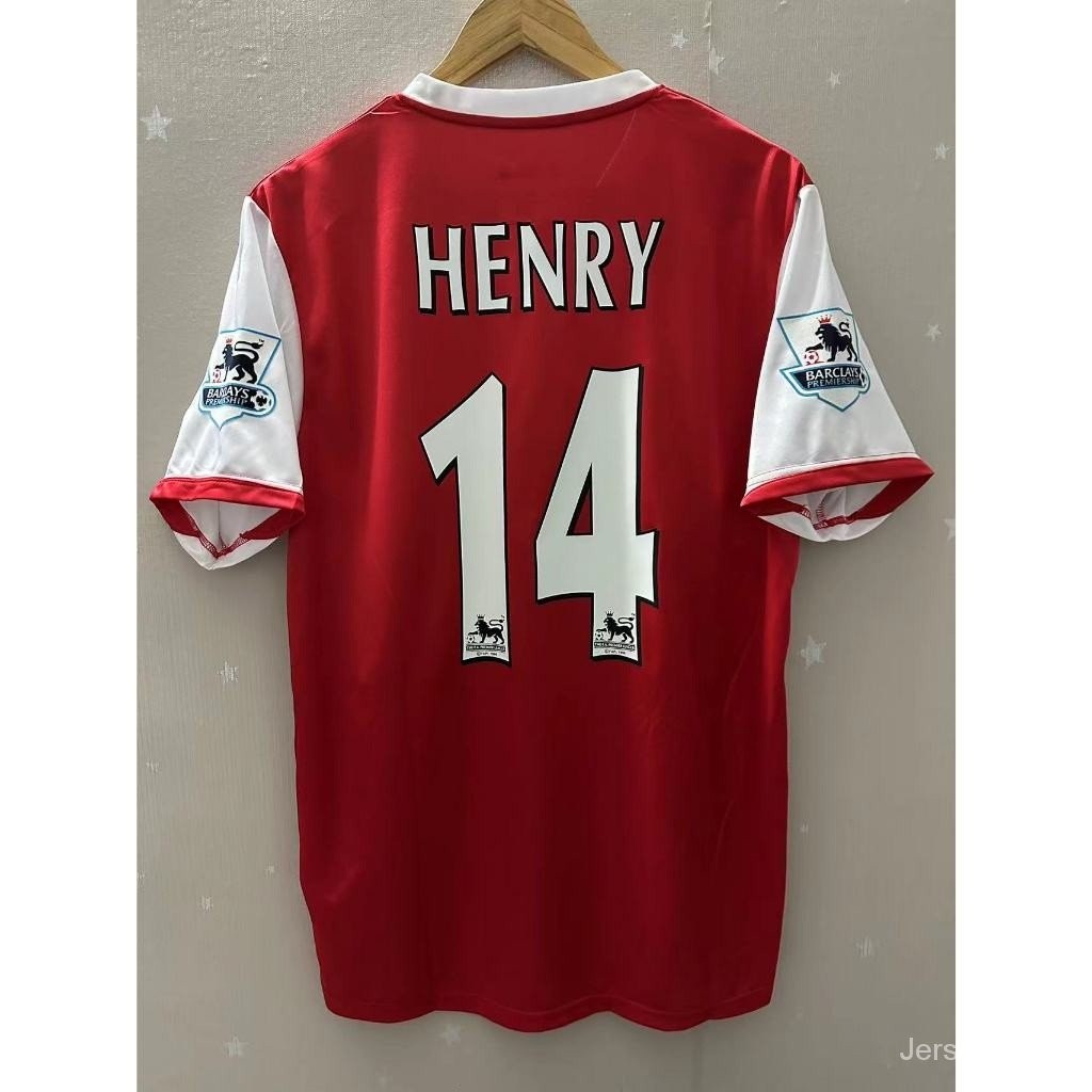 06-07 Arsenal de alta qualidade personalizado HENRY casa Retro camisa de futebol