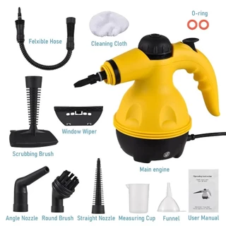 Limpador A Vapor De Alta Temperatura De 1000W Manual , Adequado Para Casa , Cozinha , Banheiro , Ferramentas De Limpeza Carros