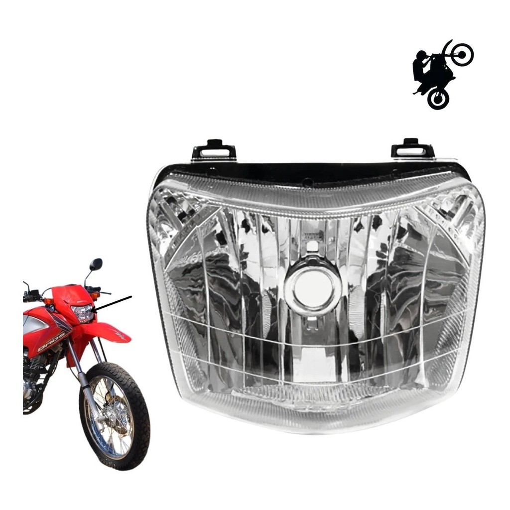 Bloco Optico Farol Nxr Bros 150 2009 2010 2011 2012 | Shopee Brasil