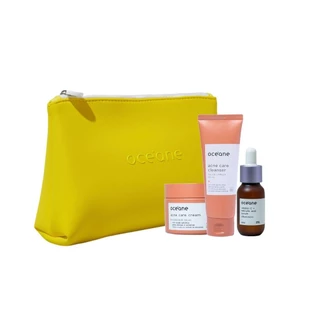 Kit Océane Acne Care Cleanser Gel de Limpeza 100ml + Cream Hidratante Facial 50g + Sérum Facial de Vitamina C e Ácido Sa