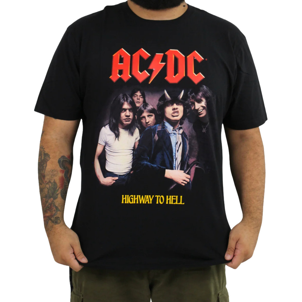 Camiseta AC/DC Highway to Hell | Shopee Brasil