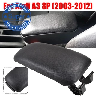 Central De Apoio De Braço Capa Para Os Lábios O Centro Em Couro Preto Tampa Audi A3 8p E4t5