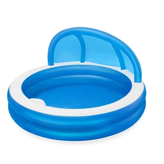 Piscina Inflavel Summer Days 850L 2,41m x 2,41m x 1,40m c/ guarda-sol Bestway em Oferta na Shopee