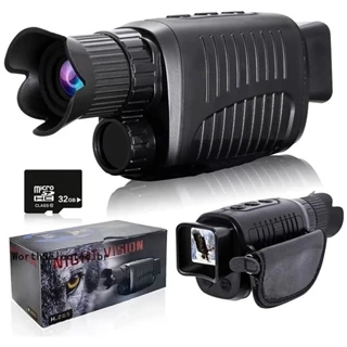 Dispositivo Monocular De Visão Noturna 1080P HD Infravermelho 5x Telescópio De Caça Com Zoom Digital Para Uso Externo Diurno Noturno Duplo 100 % Escuridão 300m