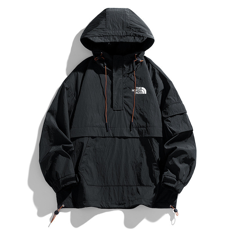 D7QE Overseas Casaco Homem Windproof Water Hood Funções Tamanho solto Plus